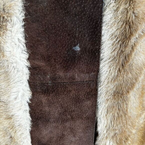 Tissavel Faux Fur Suede Jacket | Vintage | Bohemian, Fully Lined | Fits like Med - Picture 6 of 9